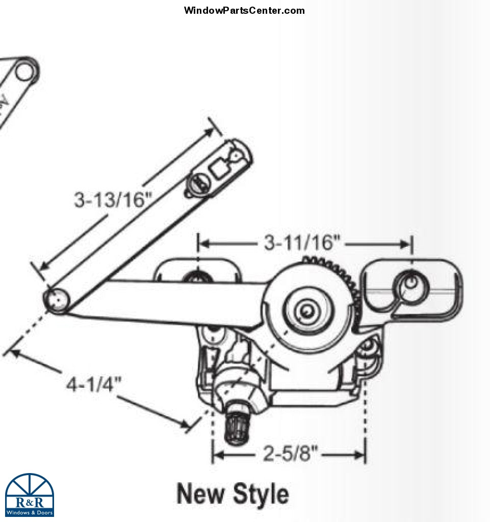 S1055 Andersen Classic Perma-Shield Enhanced Casement Split Arm Operator Standard Window Parts