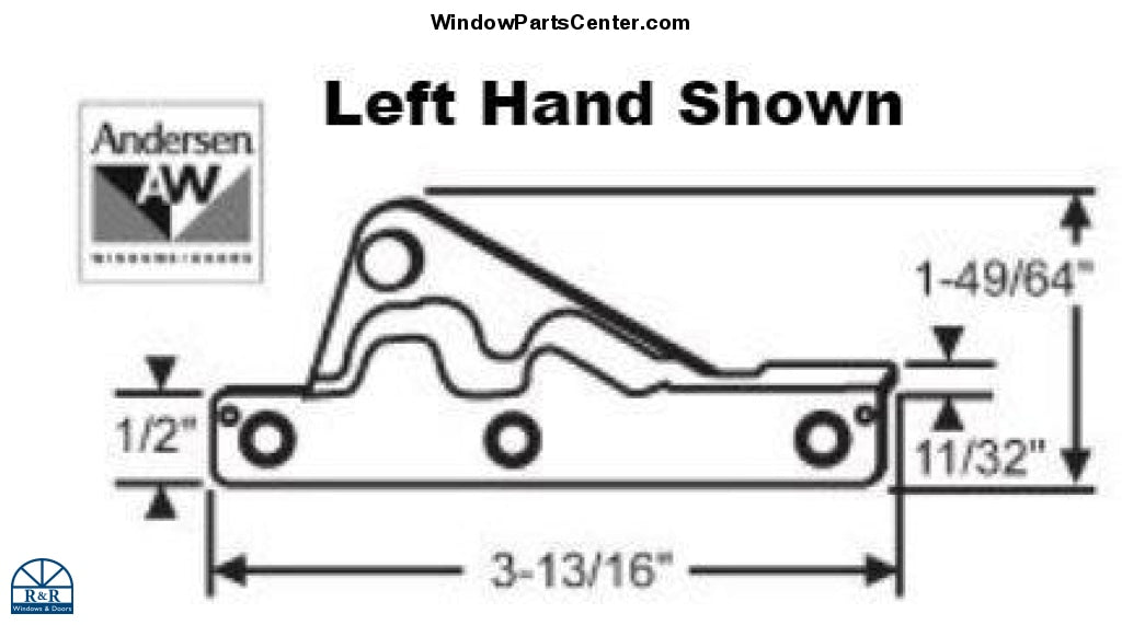 S1056 Andersen Sash Bracket for Classic Dyad Split Arm Operator