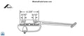S1061 - Roto North America 10 Inch Awning Operator Straight Arm