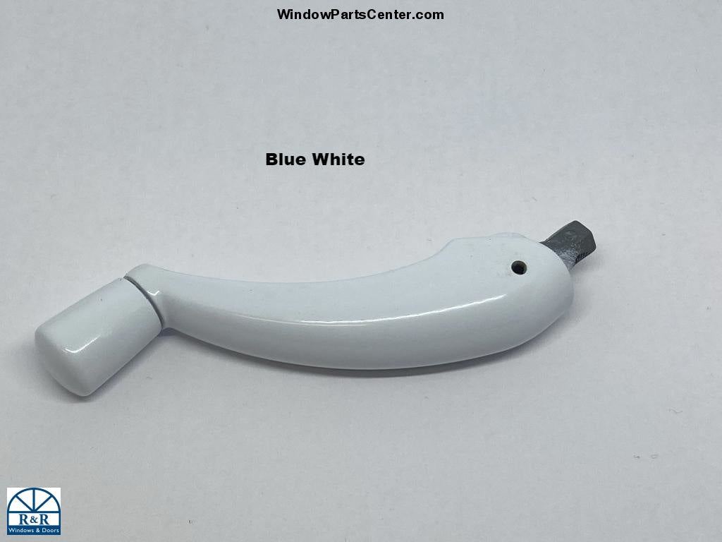 S1066 - FOLDING HANDLE FOR ROTO PRO DRIVE OPERATORS 5/16IN HEX END Color Blue White Part Number 37-221-BEW, UPC: 715384121875 OP05