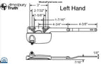 S1068 Amesbury Truth Casement Dyad Operator Link Offset Up 7/16 Inch