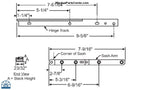 S1090 - Roto 10" HP200 Track and Arm Casement Hinge Assembly