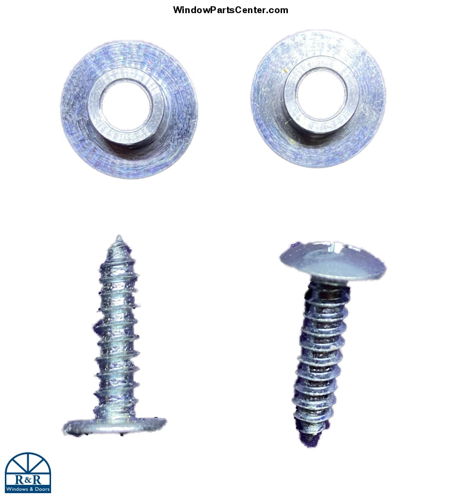 S1098 - Peachtree Ariel Casement Window Sash Hinge Pivot Screw and Washer - 2 Pack Kit