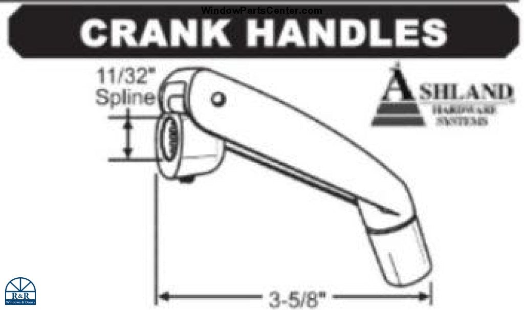 S1103 - Ashland Operator Cover and Crank Handle Kit - 4 7/32 Inch