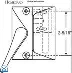 S1107 Amesbury Truth 16 Series HomeGard Casement Window Sash Lock