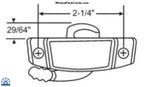 S1112 Black Zinc Die Cast Window Sweep And Sash Lock / No Keeper Double Hung Replacement Option for Part with Stamped on back of : ACTIVE CO 718 552 0361  Current Style has stamped on back of part: C-A N.Y., 1356, 13 5 7