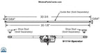 S1114 - Entrygard Awning 28.75 inch Sill Mounted Operator