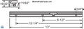 S1128 Roto North America OP05-8100 - 13 Inch Face Mount Track Assembly
