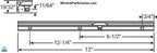 S1128 Roto North America OP05-8100 - 13 Inch Face Mount Track Assembly