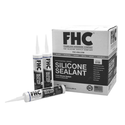 FHC S150 Series Acetic Cure Silicone Sealant - Clear Cartridge - S150C