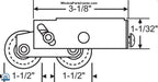 S3013 - Tandem Patio Door Rollers Top Hole Mounting