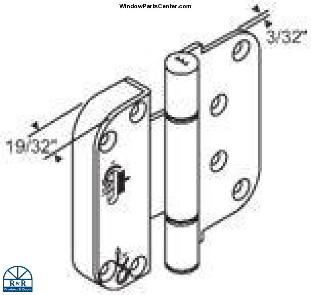 S4005 S4006 S4007 S4008 - Amesbury Truth Dual Adjustable Door Hinge HG210 HG200