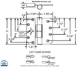 S4015 - Truths Sentry Adjustable Door Hinge - Guide Hinges
