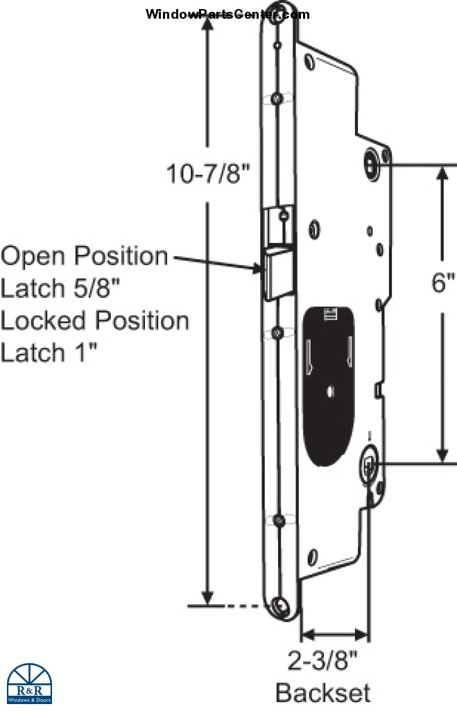 S4112 - Peachtree Multipoint Mortise Lock Citadel IPD Citation W&F
