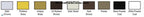 S4114 GU Ferco 45MM Capri Lever Swinging Door Handles Trim Sets - Handle Above Cylinder  Style
