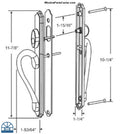 Ashland Inspirations Sliding Patio Door handle Sets