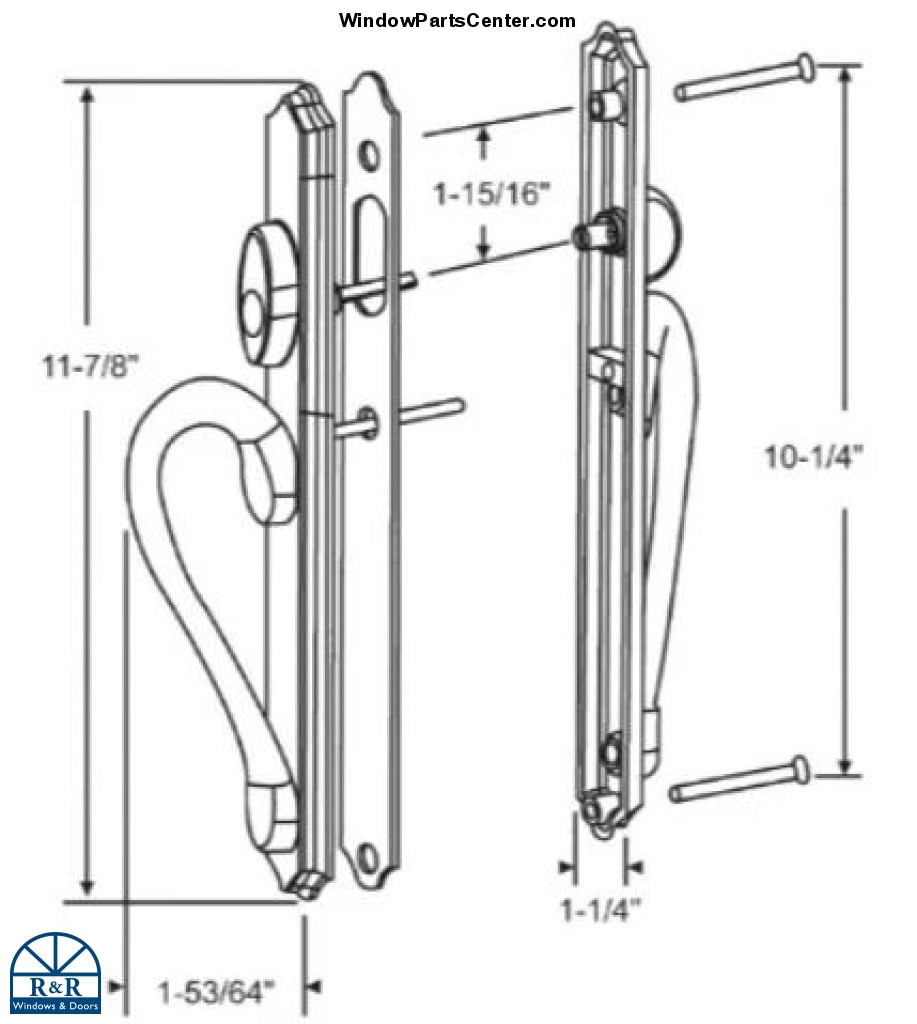Ashland Inspirations Sliding Patio Door handle Sets