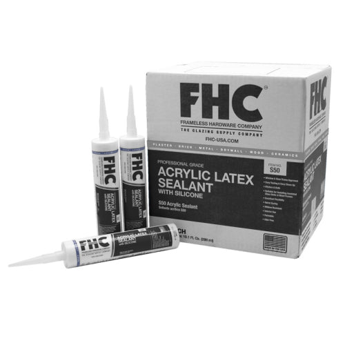 FHC S50 Series Acrylic Latex With Silicone - White Cartridge - S50W