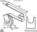 S6005 PATIO SCREEN DOOR ROLLER ASSEMBLY 1 INCH NYLON