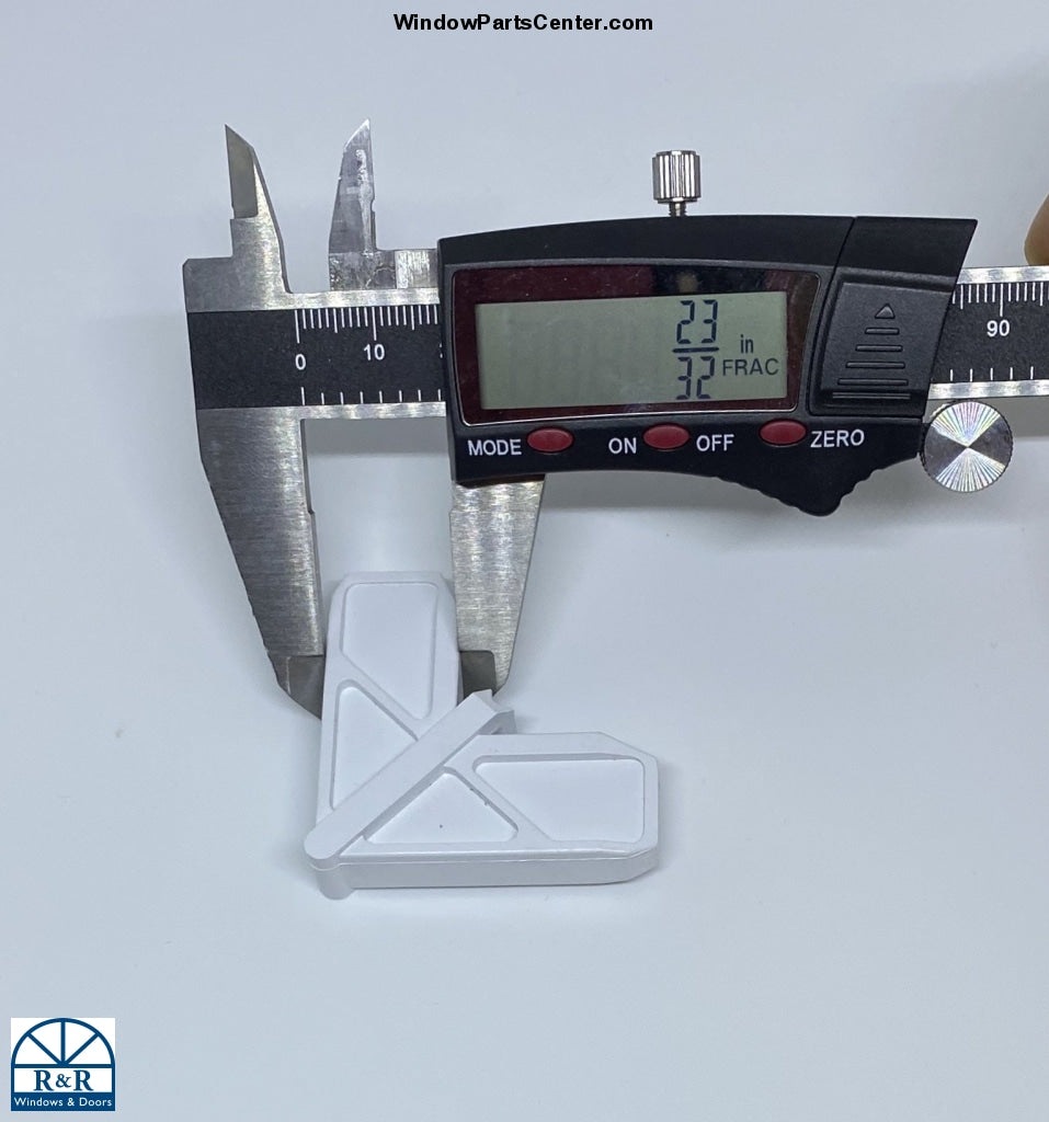 S6010 - Outside Plastic Mitered ScreenCorner for 1 inch Frame