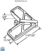 S6010 - Outside Plastic Mitered ScreenCorner for 1 inch Frame