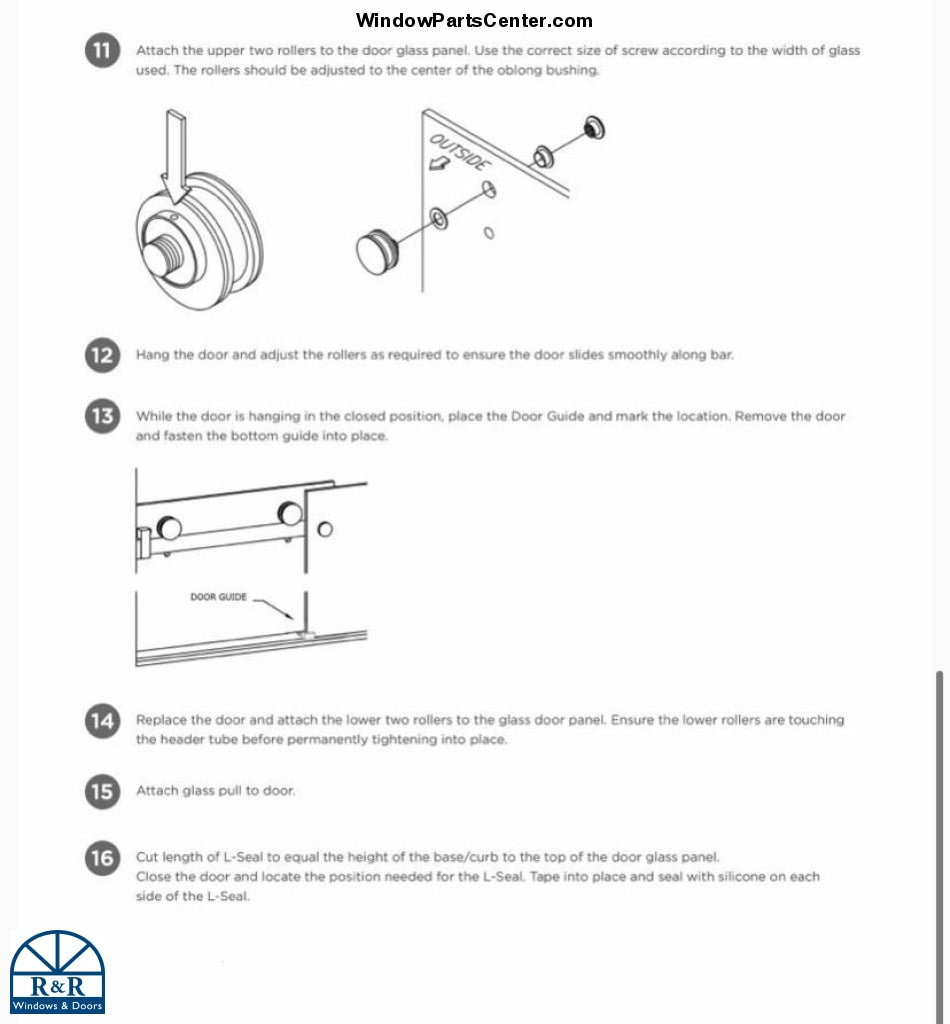 S800 - Brixwell 22-268BNK and 22-268BCH GLIDING SHOWER DOOR SYSTEM