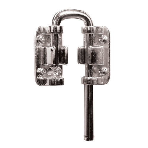 FHC Sliding Door Loop Lock 1-1/8" - Nickel Plated - S4377