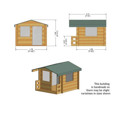 Salcey Playhouse - 6ft x 7ft