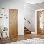 Salerno Pre-Finished Internal Oak Fire Door