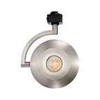 Satco Orb Track Head, H-Type, Brushed Nickel, Selectable CCT, 1020 Lumens, 24° Beam Angle