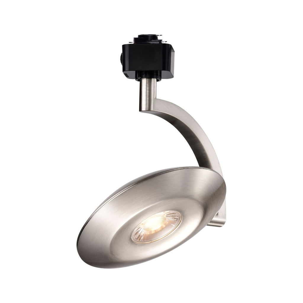 Satco Orb Track Head, H-Type, Brushed Nickel, Selectable CCT, 1020 Lumens, 24° Beam Angle