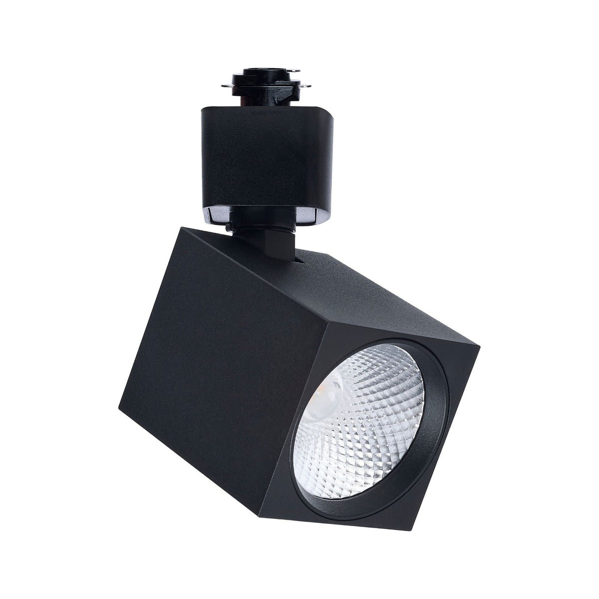 Satco Square Track Head, H-Type, Black, Selectable CCT, 500 Lumens, 36° Beam Angle