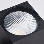 Satco Square Track Head, H-Type, Black, Selectable CCT, 500 Lumens, 36° Beam Angle