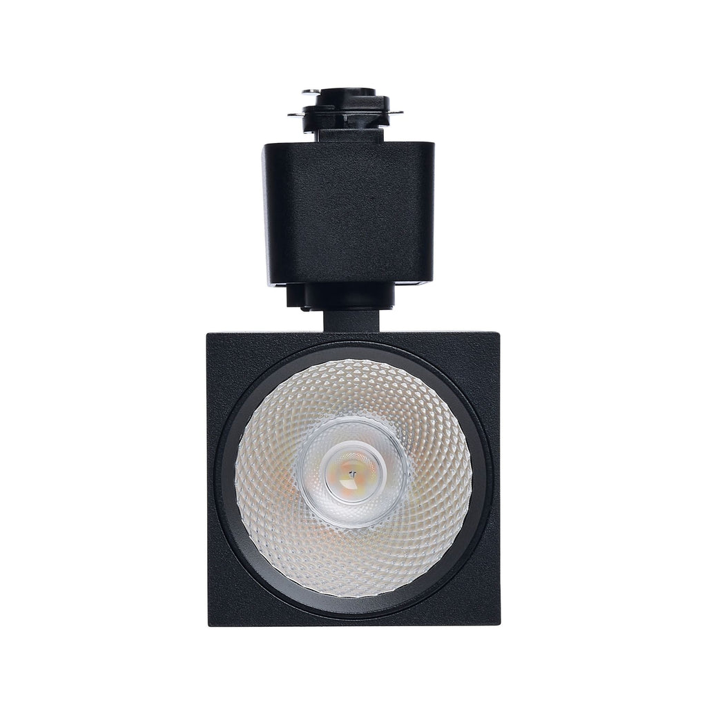 Satco Square Track Head, H-Type, Black, Selectable CCT, 500 Lumens, 36° Beam Angle