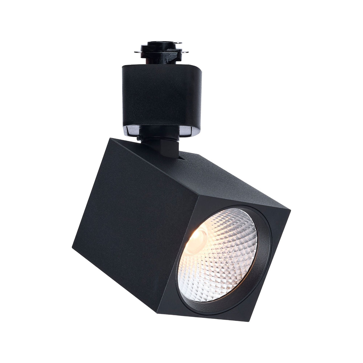 Satco Square Track Head, H-Type, Black, Selectable CCT, 500 Lumens, 48° Beam Angle