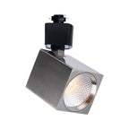 Satco Square Track Head, H-Type, Brushed Nickel, Selectable CCT, 500 Lumens, 48° Beam Angle