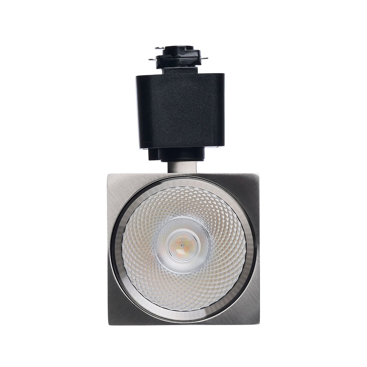 Satco Square Track Head, H-Type, Brushed Nickel, Selectable CCT, 500 Lumens, 48° Beam Angle