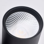 Satco Round Track Head, H-Type, Black, Selectable CCT, 500 Lumens, 36° Beam Angle
