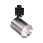 Satco Round Track Head, H-Type, Brushed Nickel, Selectable CCT, 500 Lumens, 48° Beam Angle