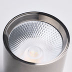 Satco Round Track Head, H-Type, Brushed Nickel, Selectable CCT, 500 Lumens, 48° Beam Angle
