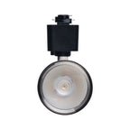Satco Round Track Head, H-Type, Brushed Nickel, Selectable CCT, 500 Lumens, 48° Beam Angle