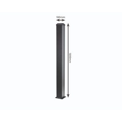 Cladco Aluminium Balustrade Post 1100mm x 100mm x 100mm