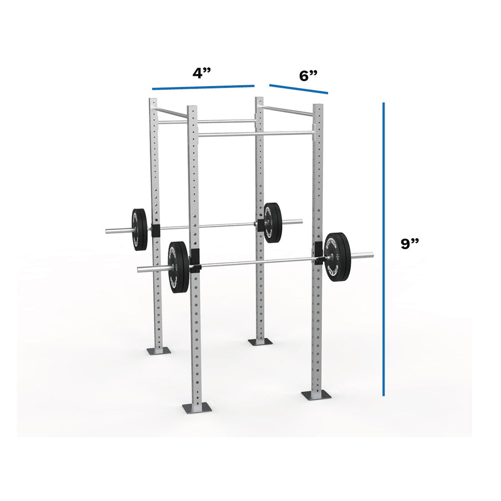 Galvanized Freestanding Expandable 9' Height Pull-Up Rig with Monkey Bar Option