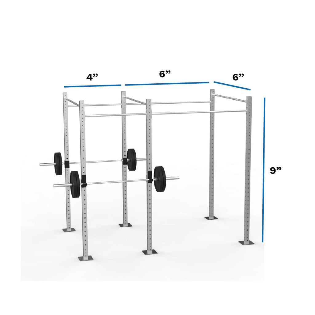 Galvanized Freestanding Expandable 9' Height Pull-Up Rig with Monkey Bar Option