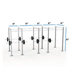 Galvanized Freestanding Expandable 9' Height Pull-Up Rig with Monkey Bar Option