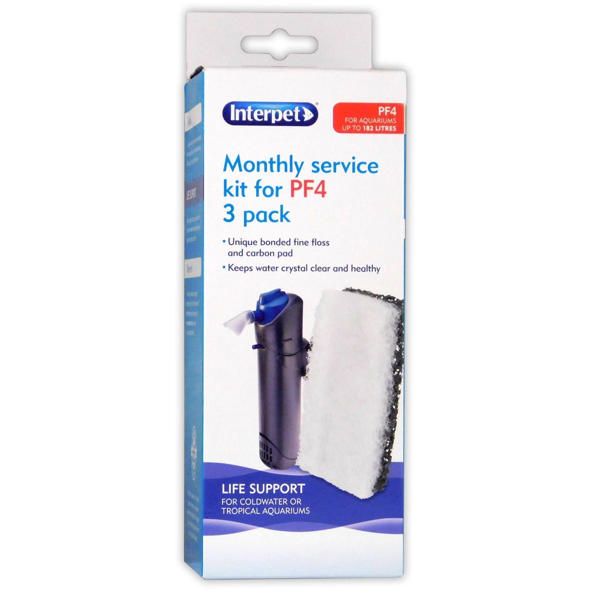 Interpet PF4 Filter Monthly Service Kit (3 Pack)