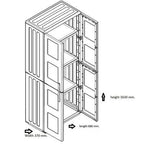 Plastic Storage Cupboard w/ Adjustable Shelving - All Sizes