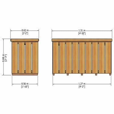 Sawn Log Box (Pressure Treated)