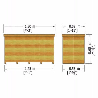 Storage Box  - 4ft x 2ft (Tongue and Groove)