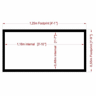 Storage Box  - 4ft x 2ft (Tongue and Groove)